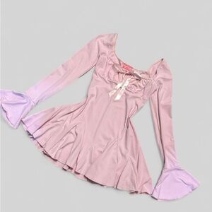 Sugar Thrillz Pink Ruffles & Bow Dress